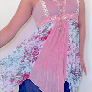 Pink Florar Blouse